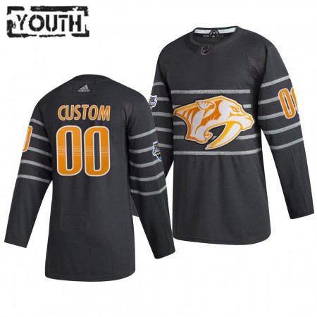 Nashville Predators Personalizado Grijs Adidas 2020 NHL All-Star Authentic Shirt - Kinderen